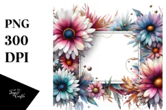 Colorful Abstract with Glossy Petals, High-Res PNG Product Image 1