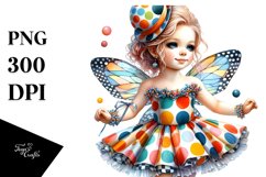 Colorful Watercolor Image of Baby Fairy with Polka Dancer&#039;s Product Image 3