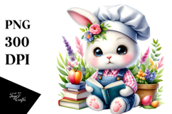 Crazy Cute Rabbit Chef PNG Product Image 1