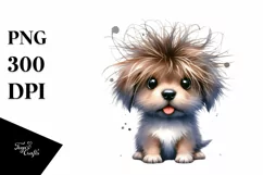 Expressive Baby Labrador Retriever with Crazy Haircut PNG Product Image 3
