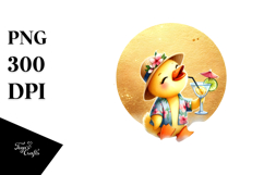 Duck with Cocktail PNG Product Image 1