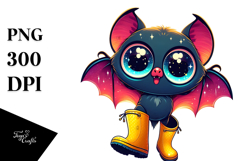 Funny Bat Glowing in the Dark PNG Product Image 1