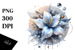 Glossy Lobelia Sublimation PNG Product Image 1