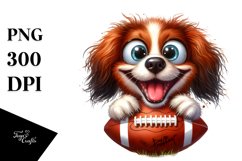 Colorful Crazy Furr, Brittany | Sublimation | Clipart Product Image 1