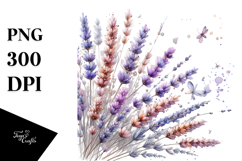 Lavender with Metalic Insertions PNG Product Image 1