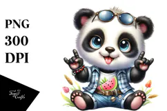 Cute Baby Panda, High-Res PNG Product Image 1