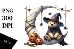 Bear Dressed for Halloween PNG Product Image 1