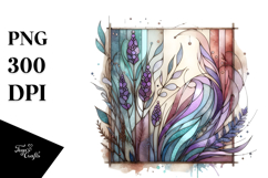 Abstract Lavender Stained PNG Product Image 1
