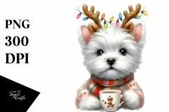 Cool Haircut West Highland White Terrier, Summer PNG Product Image 3