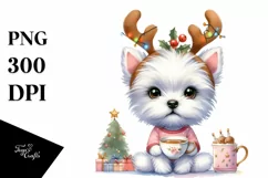 Cool Haircut West Highland White Terrier, Summer PNG Product Image 3