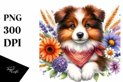 Border Collie Watercolor | Sublimation | Clipart Product Image 3