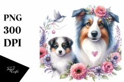 Border Collie Watercolor | Sublimation | Clipart Product Image 1