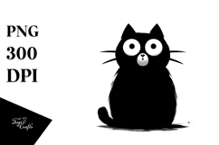 Black Cat, Transparent PNG Product Image 1