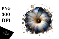 Abstract Glossy Morning Glory PNG Product Image 1
