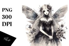 Gothic Fairy Watercolor | Sublimation | Clipart Product Image 3