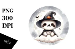 Cute Baby Sloth with Halloween Costume, Transparent PNG Product Image 1