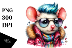 Proud Baby Mouse Posing like a Model, Transparent PNG Product Image 1