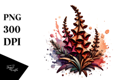 Abstract Wooden Stained Foxglove Product Image 1