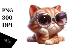 Sarcastic Cat with Sunglasses Product Image 1