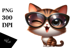 Sarcastic Cat with Sunglasses Product Image 1