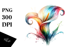 Abstract Watercolor Calla Lily Product Image 1