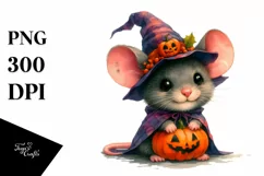 Vibrant Baby Mouse for Halloween | Sublimation Clipart Product Image 3