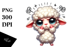 Whimsical Lamb with Anthropomorphic Features, High-Res PNG Product Image 1