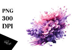 Glossy Abstract Lilac Watercolor Splash Product Image 1