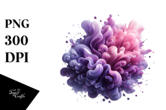 Lilac Abstract Watercolor Splash Product Image 1