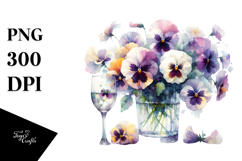with Pansy | Clipart Product Image 1