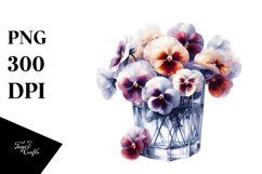 with Pansy | Clipart Product Image 3