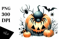 Retro Haloween Spider, Transparent PNG Product Image 3