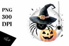 Retro Haloween Spider, Transparent PNG Product Image 3