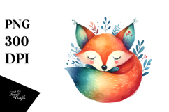 Whimsical Fox Baby Clipart Product Image 1