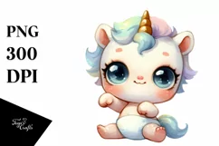 Funny Baby Body Unicorn with Big Eyes Product Image 3