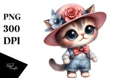 Funny Baby Cat Standing with Expressive Hat Product Image 3