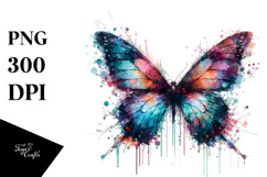 Butterfly made of Splashes, Transparent PNG Product Image 1