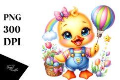 Adorable Baby Duck, PNG Product Image 1