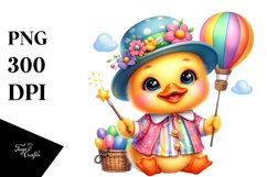 Adorable Baby Duck, PNG Product Image 1