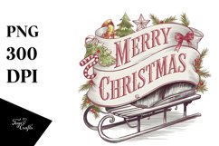 Merry Christmas Illustration PNG Product Image 5