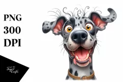 Fun Vibrant Furrm Great Dane | Sublimation | Clipart Product Image 3