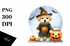Cute Baby Puppy, Halloween Theme, PNG Product Image 3