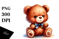 Colorful Plush Bear Baby | Sublimation | Clipart Product Image 1