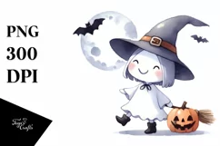 Funny Witch Halloween Clipart PNG Product Image 3