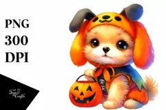 Vibrant Baby Dog Scenery | Clipart Product Image 3