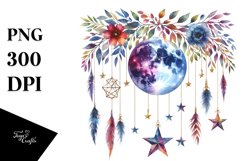 Boho Moon Foliage | Clipart Product Image 3