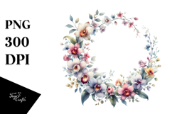 Colorful Floral Frame with Small Orchid Product Image 1
