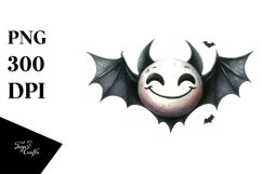 Funny Halloween Bat Goofy Smile Clipart Product Image 3