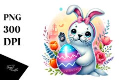 Colorful Baby Seal PNG Product Image 1