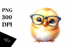 Baby Chick Portrait with es | Clipart Product Image 3